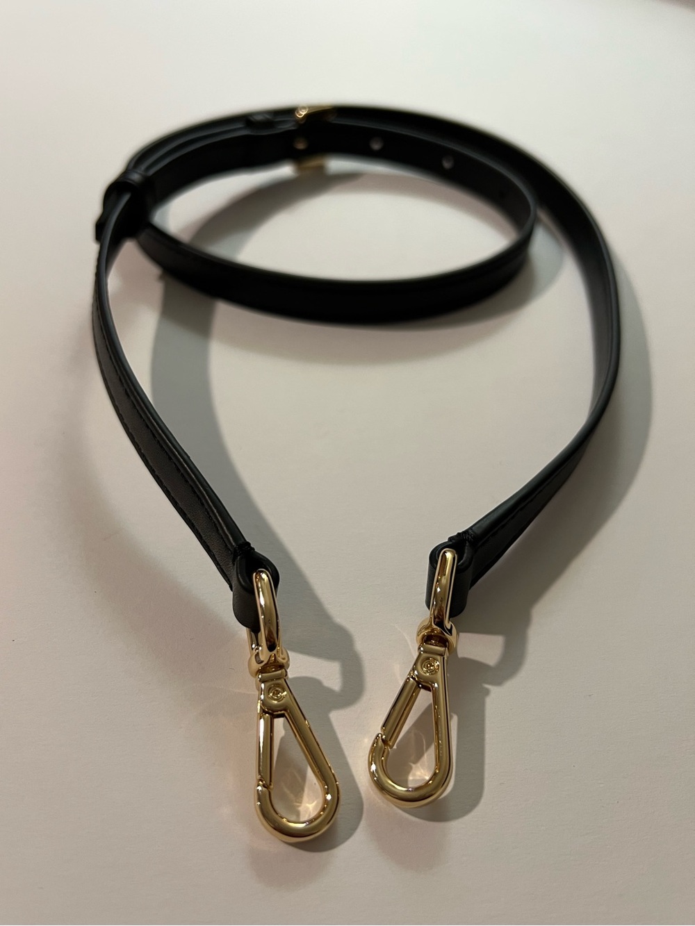Michael Kors Black Leather Strap For bag Crossbody Strap